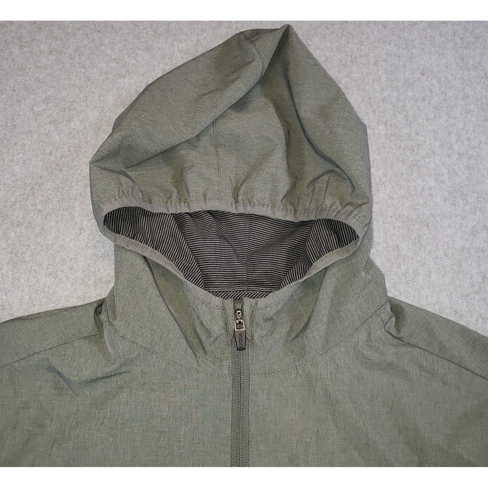 Vuori Outdoor Trainer Shell Jacket Mens Green Size L Hooded Lightweight V512 - Picture 3 of 10
